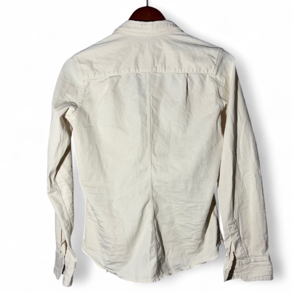 Frank & Eileen Barry Button Down Shirt Soft Vintage Cream S - Picture 5 of 7